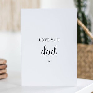Ti amo papà, biglietto d'auguri per la festa del papà, biglietto d'auguri per il compleanno del papà, regalo per lui, miglior papà, compleanno di giugno, grazie papà, per il padre, da parte della figlia