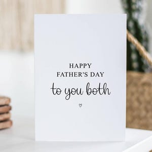 Der glückliche Vatertag Ihnen beiden, Karte für zwei Väter, Geschenk für Väter, Karte für den Vatertag, Sie beide