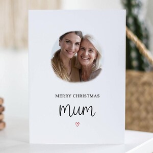 Mama Weihnachtskarte, frohe Weihnachten, personalisierte Foto Karte, kundenspezifische Karte für Mama, Weihnachtsgeschenk