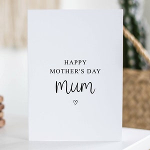 Feliz día de la madre, tarjeta para mamá, regalo del día de la madre, tarjeta sencilla, de hija, madrastra, mamá especial, tarjeta para mamá
