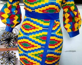 Ghana Kente Dress Etsy