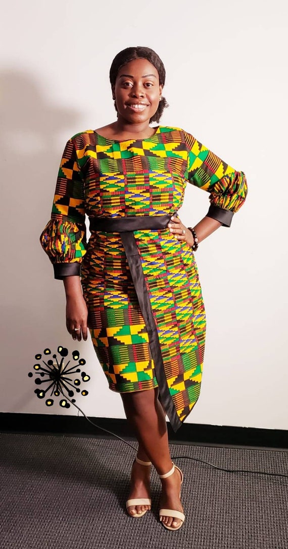 plus size kente dress