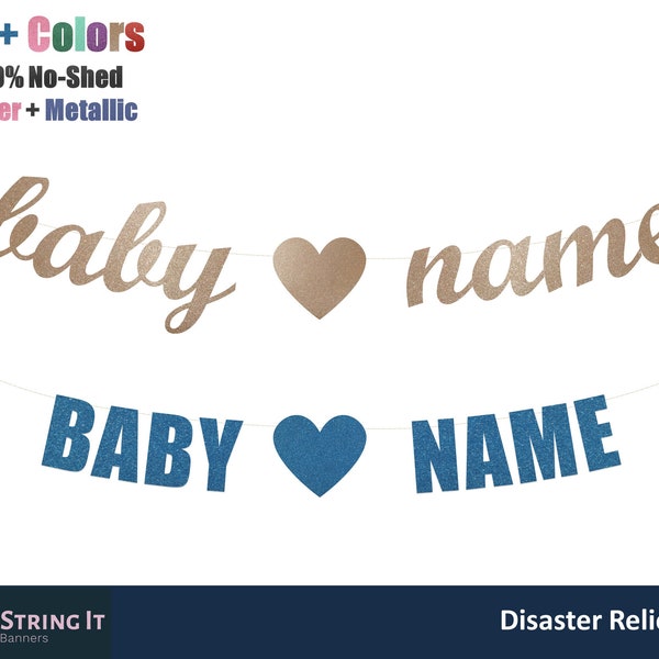 Baby Name Banner - Etsy