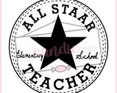 ALL STAAR Elementary School TEACHER Texas svg, jpg
