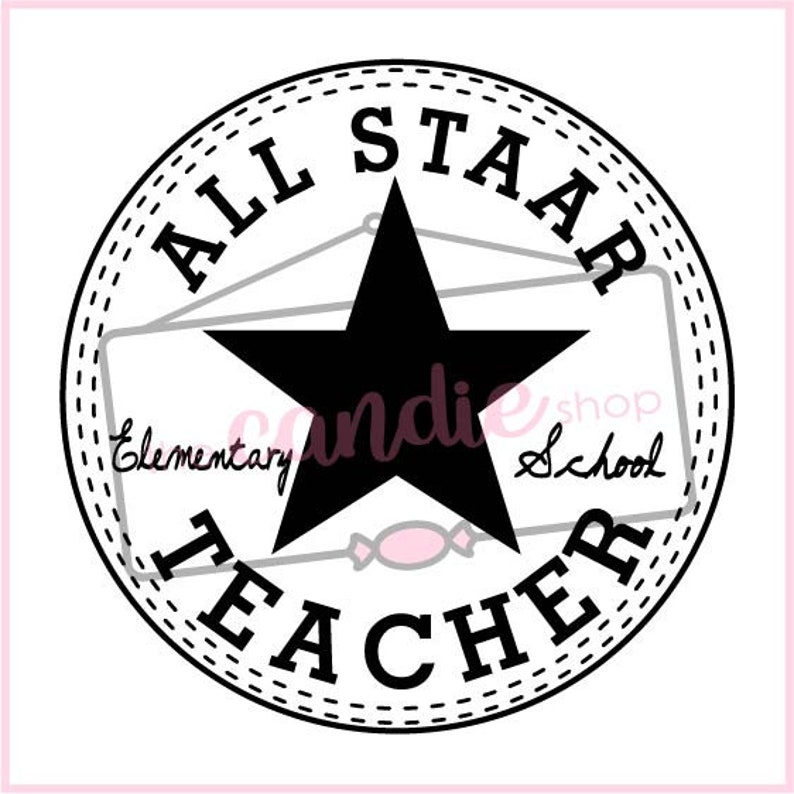ALL STAAR Elementary School TEACHER Texas svg, jpg image 1