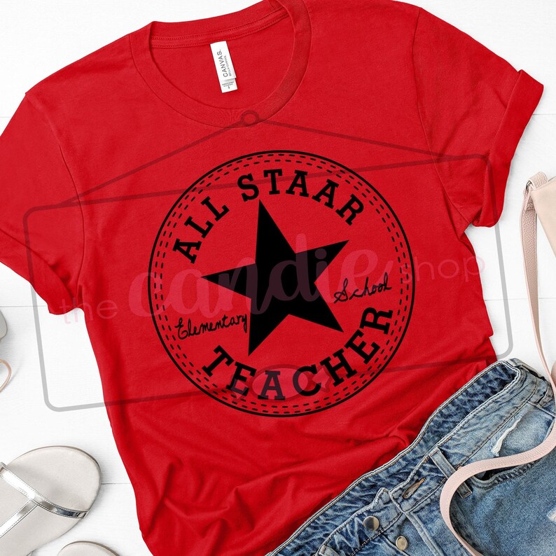 ALL STAAR Elementary School TEACHER Texas svg, jpg image 2