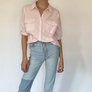 Vintage Pastel Pink Blouse (XL)