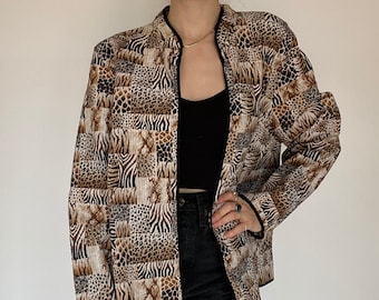 Reversible Suede & Faux Leopard Coat J Percy for Marvin Richards