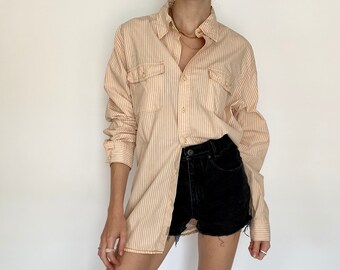 Vintage Orange Timberland Button Down (M)