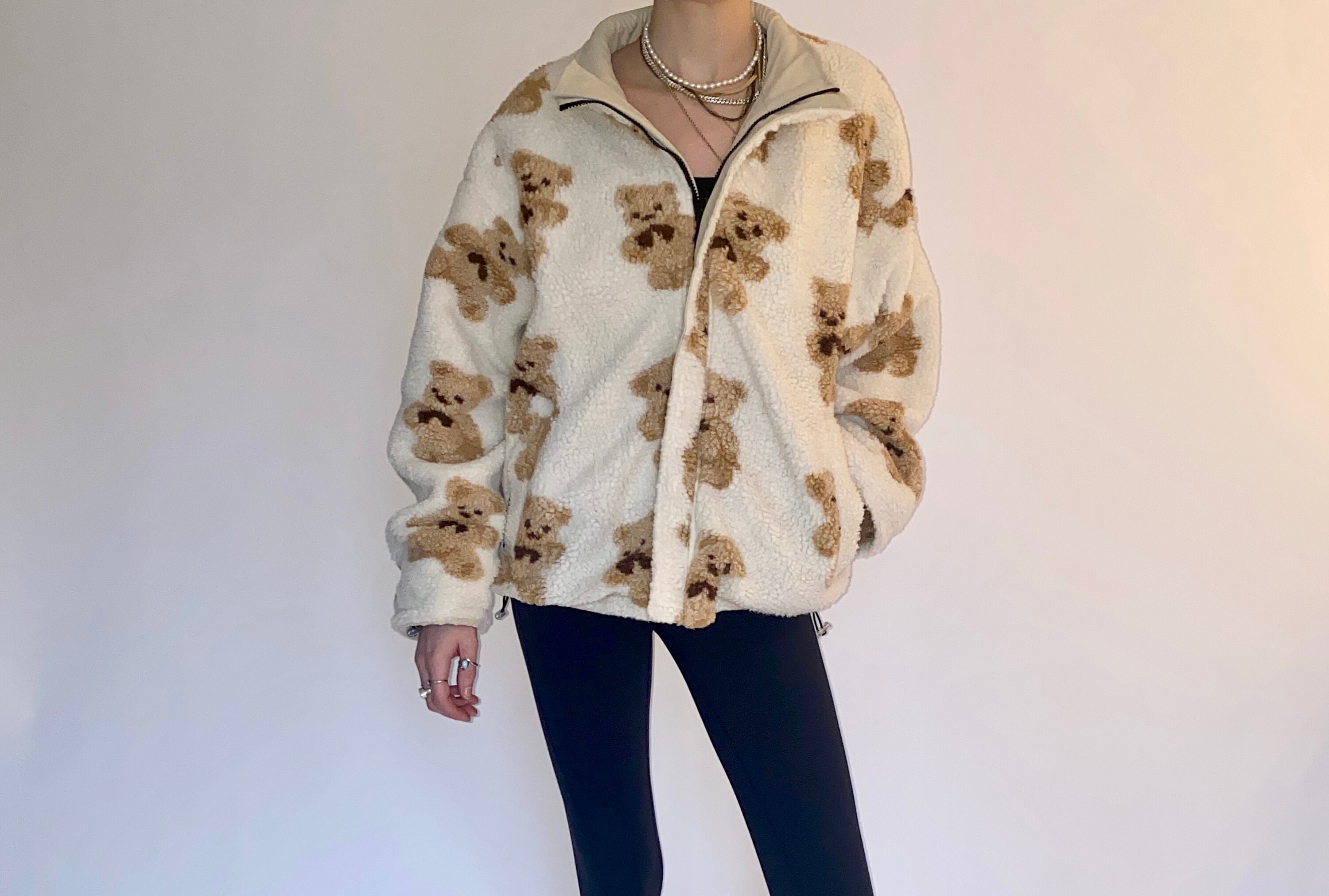 Reversible Teddy Bear Sherpa Coat S Etsy Denmark