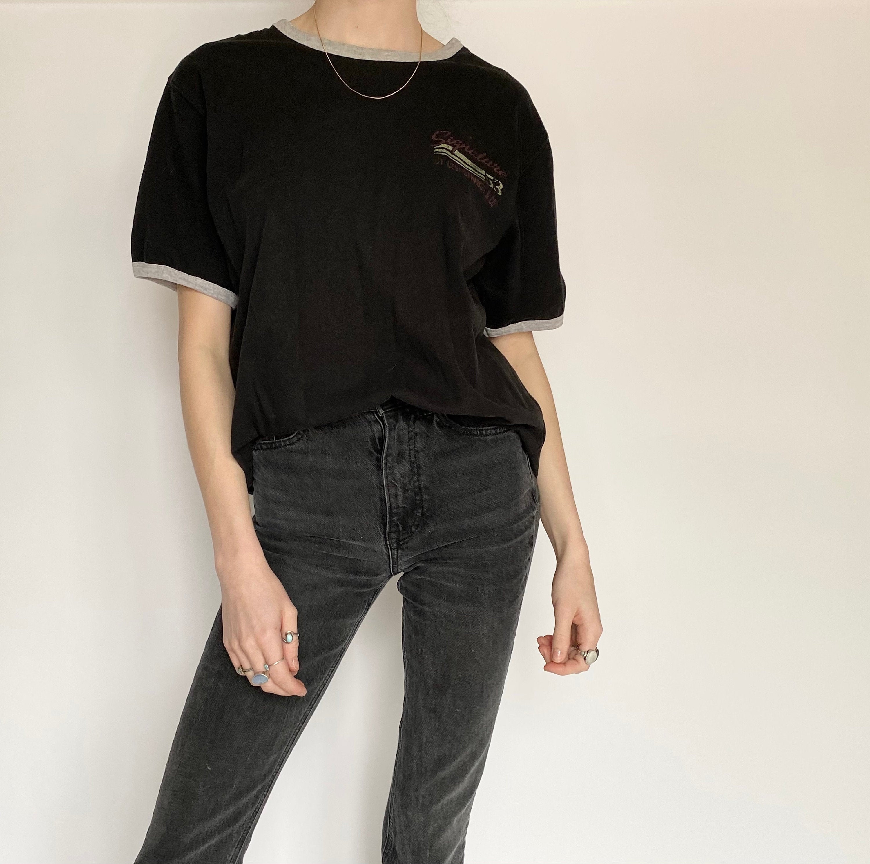 womens black levi t shirt