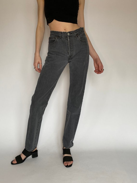 Vintage Levi Black Jeans (26W) - image 3