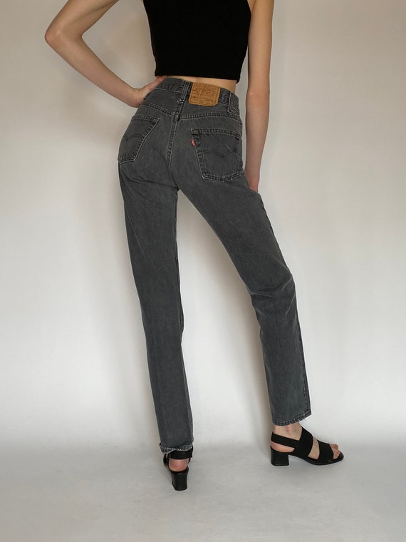 Vintage Levi Black Jeans (26W) - image 9