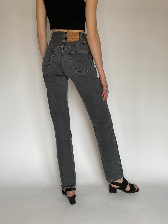 Vintage Levi Black Jeans (26W) - image 6