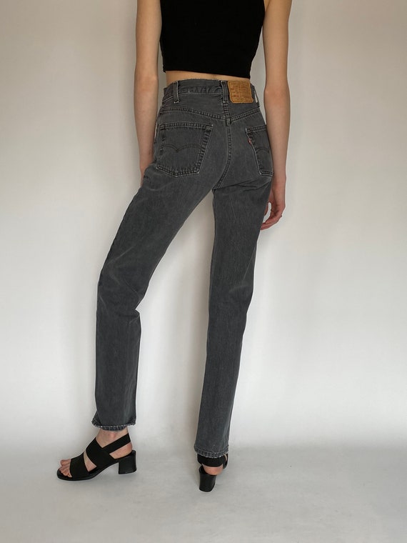 Vintage Levi Black Jeans (26W) - image 7