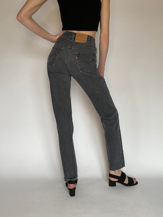 Vintage Levi Black Jeans (26W) - image 8