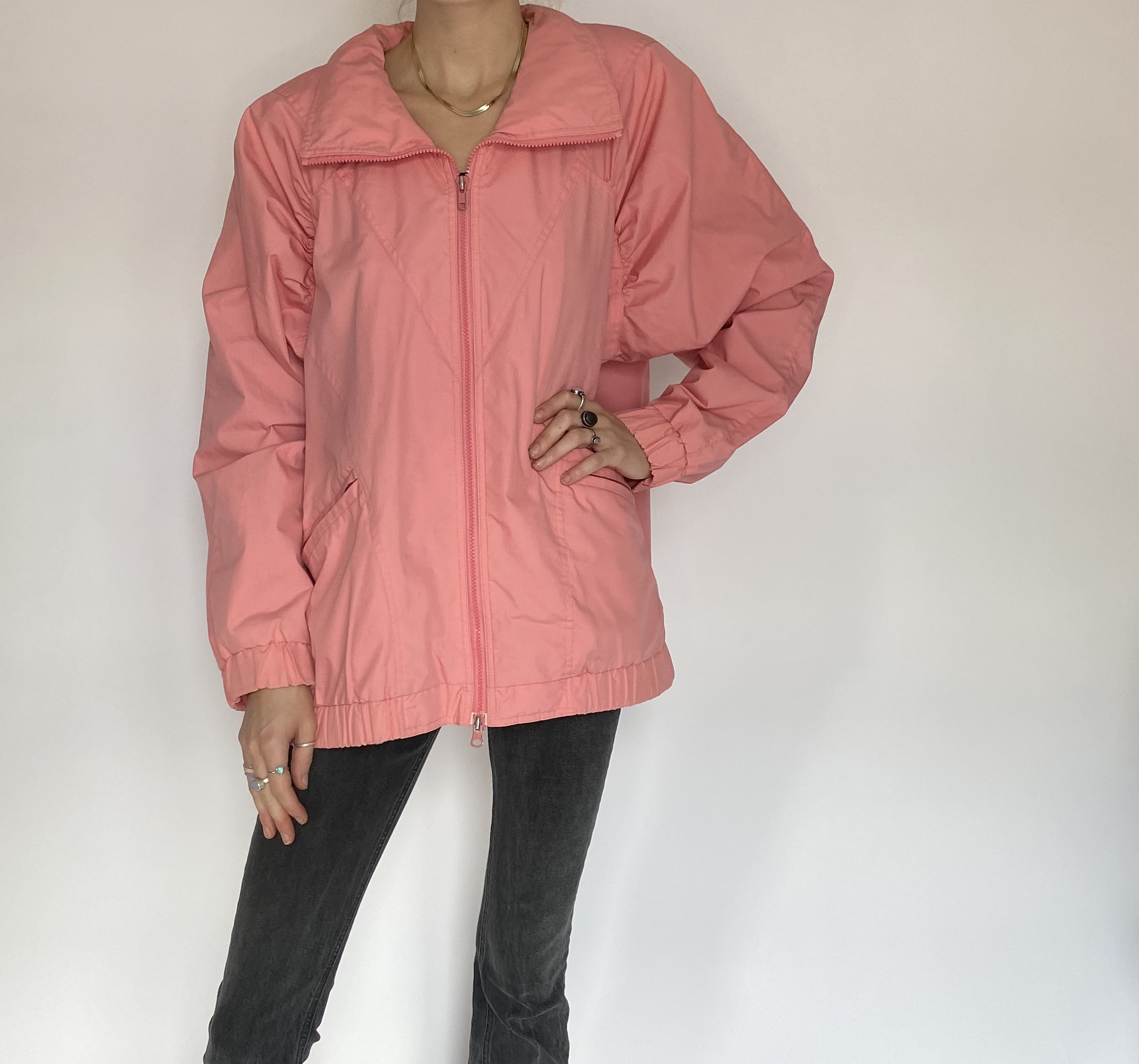 Vintage London Fog Pink Jacket Coat M 