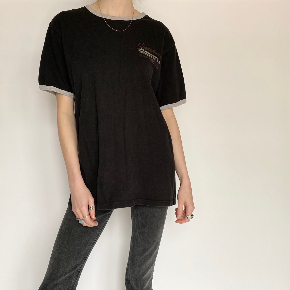 womens black levi t shirt