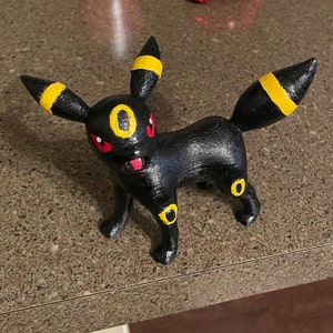 3D Printed Painted Umbreon Figurine