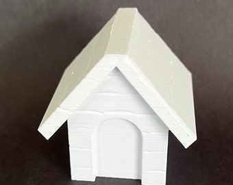 3D Printed Unpainted Snoopy Dog House