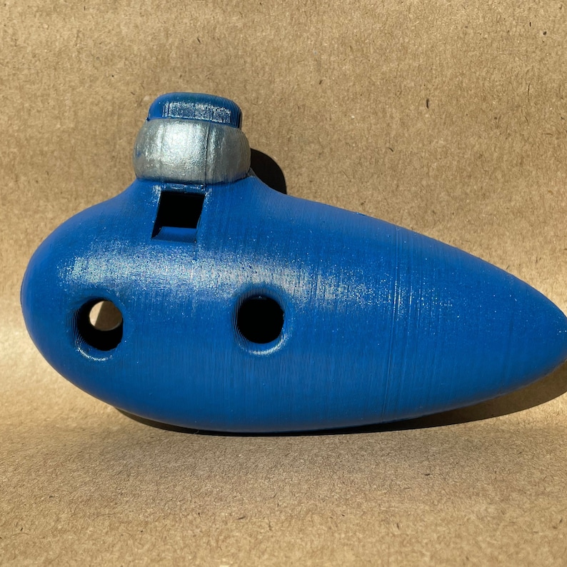 3D Printed Hand Painted Ocarina of Time From the Legend of Zelda ...