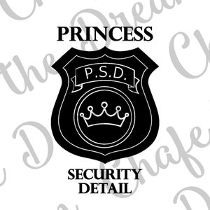 Prinzessin Sicherheitsdetail SVG, süße Prinzessin Bruder T-Shirt SVG, Prinzessin Bruder Silhouette Schnittdatei, Prinzessin Bruder Cricut Schnittdatei