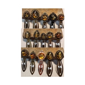 Handmade Dragonfly in Amber Resin Bookmarks - Outlander Inspired Gift - Sassenach, Fraser -
