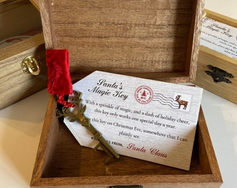 Santa’s Magic Key in Decorative Wooden Box