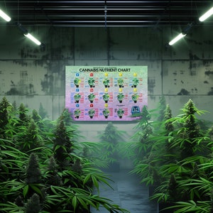 Nutrient Knowledge: Marijuana Plant Nutrient Deficiency & Excess - Commercial Grow Poster
