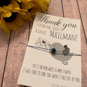 Mail Man USPS Postal Thank You Wish Bracelet