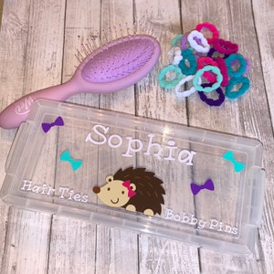 Personalized Kids Storage Box, Crayons, Back to School, Pencil box