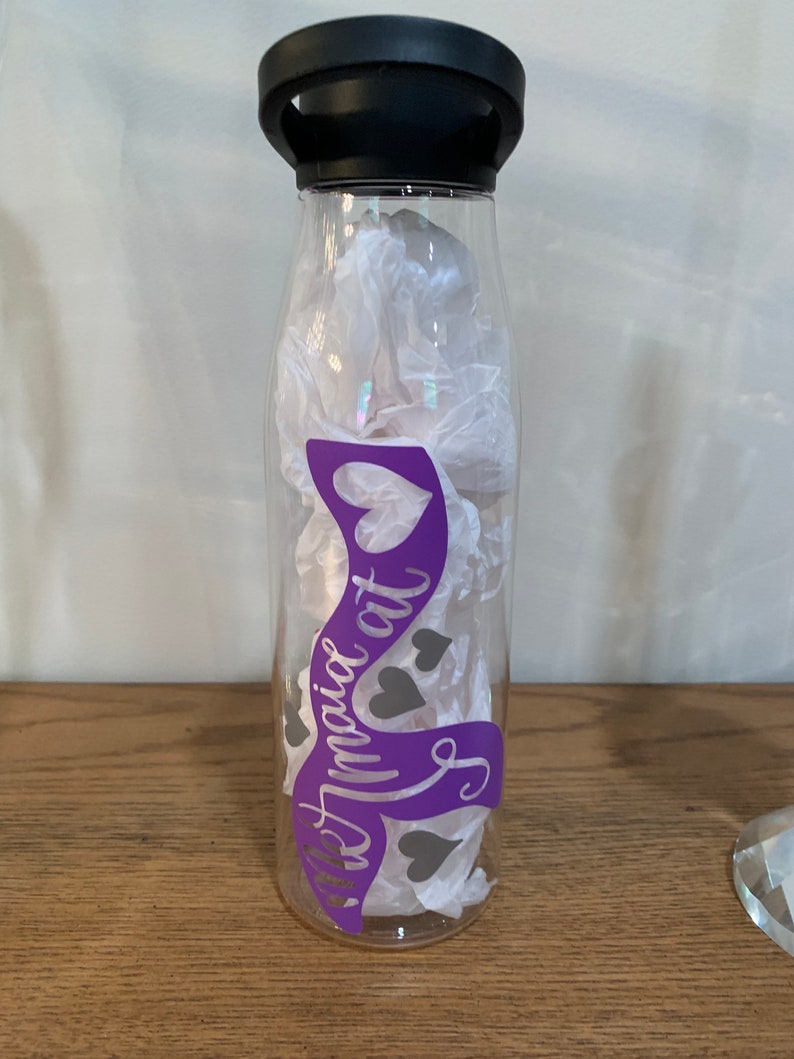 glass water bottle screw top