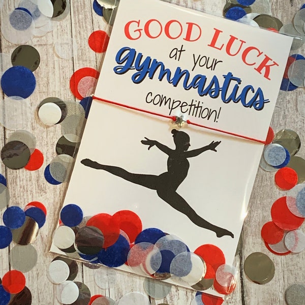 Gymnastics Good Luck Ideas Etsy