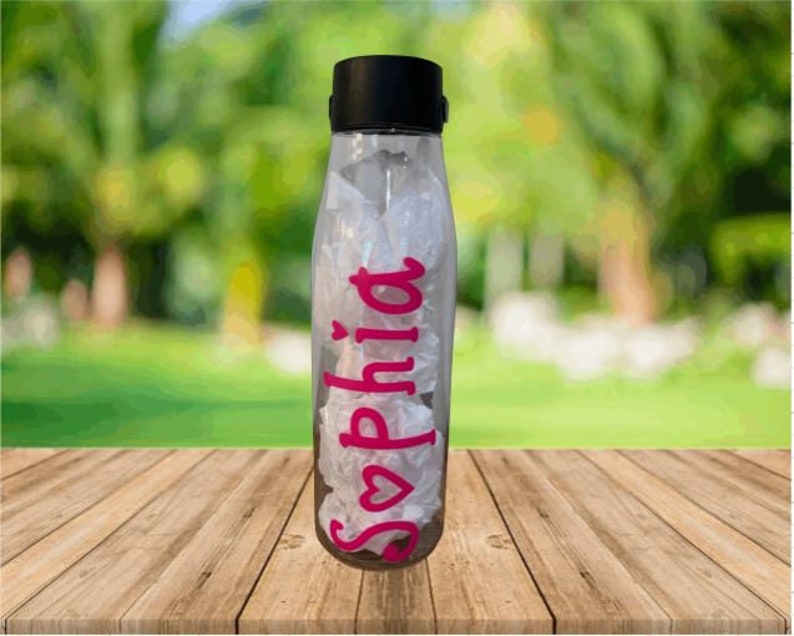 glass water bottle screw top
