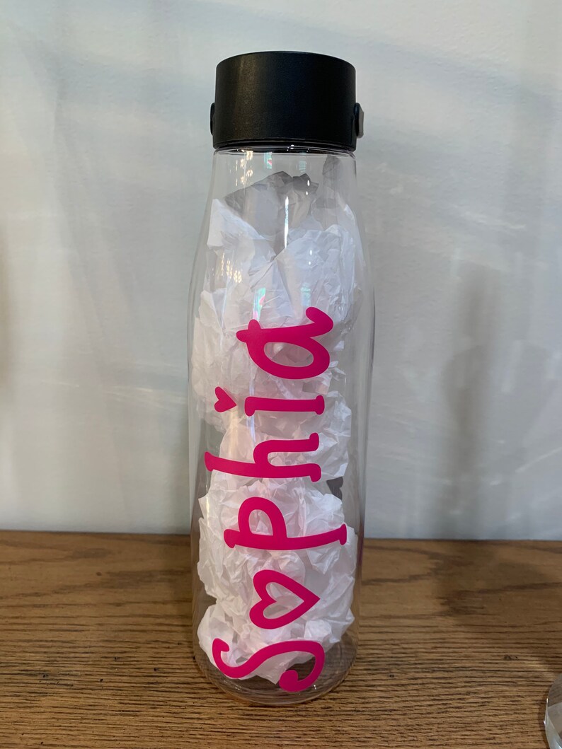 glass water bottle screw top