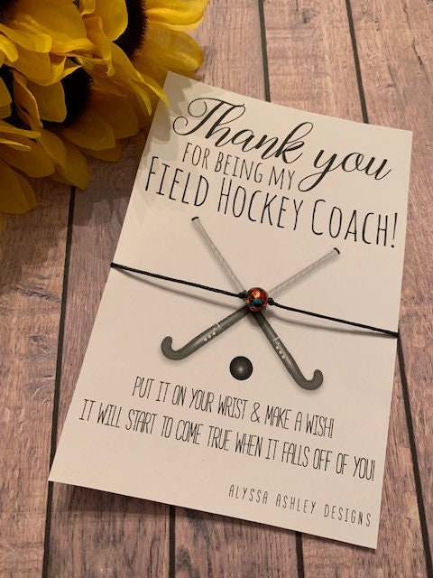 Field Hockey Coach Thank You Wish Bracelet - Etsy