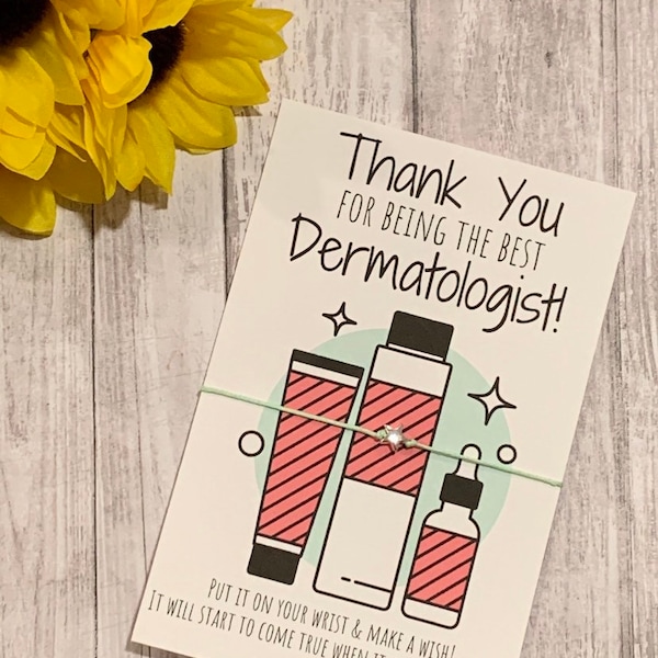 Dermatologist Thank You Etsy
