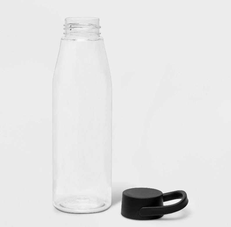 glass water bottle screw top