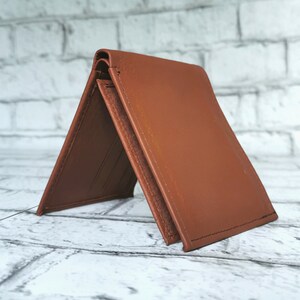 Portefeuille pour homme en cuir, portefeuille mince, deux volets, fin, portefeuille minimaliste pour homme, portefeuille pour homme pour cartes, cadeau fête des pères