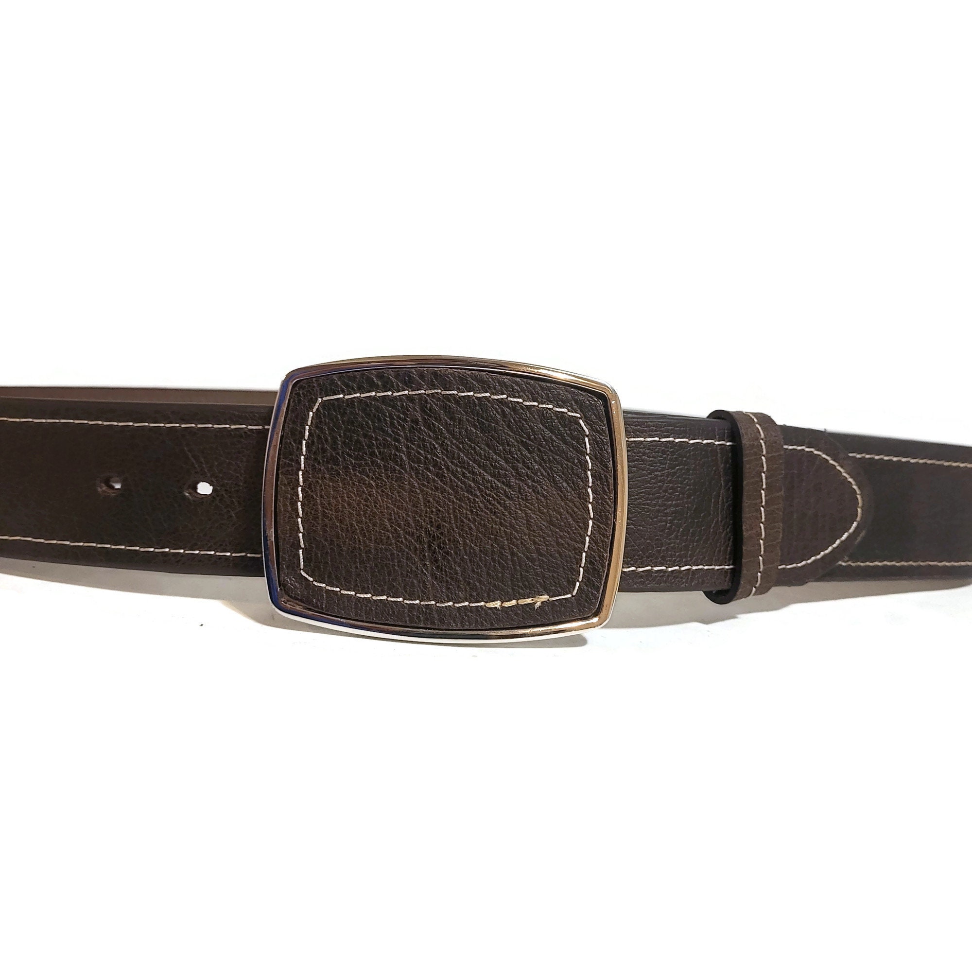 Brown Vintage Leather Belt boho festival western coastal cowgirl statement belt Western Cowboy Belt, SOLID LEATHER, Boho Flural, Rodeo Belt  main image 2