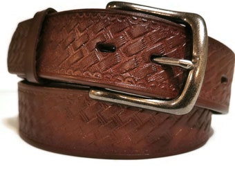 Leather Belt for men,  Handmade