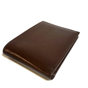 Portefeuille pour homme en cuir, portefeuille mince, deux volets, fin, portefeuille minimaliste pour homme, portefeuille pour homme pour cartes, cadeau fête des pères