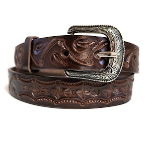 Rodeo  Leather Belt gift for Kids, Handmade,  belt for a boy, Children Belt,,  toddler  leather  belt, Western, Cowboy, Hand tooled leather