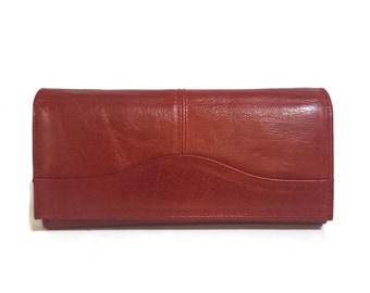 Leather Wallet Woman, Handmade , Large Wallet, for Cards, with zipper, Minimalist , Gift for Her