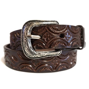 Kids leather belt, Handmade, Children Belt, Rodeo, Western , Cowboy, Hand tooled leather, Toddler belt, Gift for  a Boy