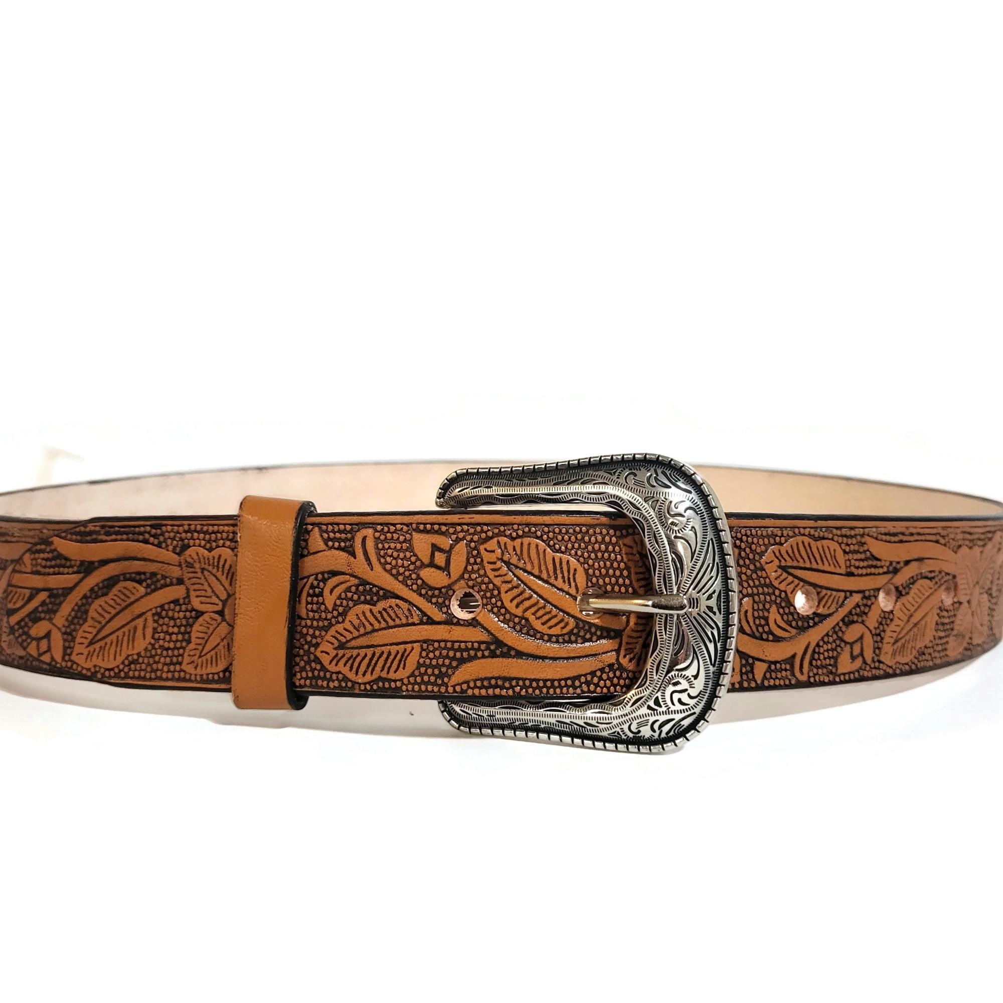 Women’s UNBRANDED Boho Western Rodeo Embellished Brown Leather Belt Brown Leather Bohemian Belts for Women for sale | eBay main image 2