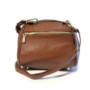Sac à bandoulière en cuir pour femme, petit sac en cuir, fait main, sac à bandoulière en cuir, cadeau pour elle, sac pour femme, cuir véritable, sac marron