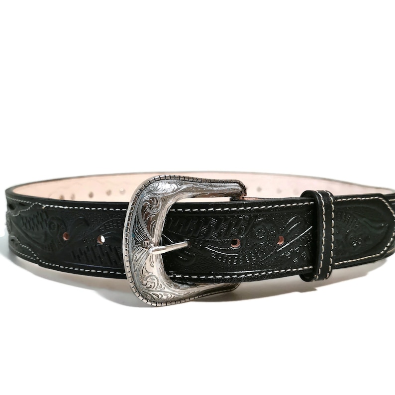 Western Belt for Men leather Handmade Rodeo Cowboy Gift - Etsy