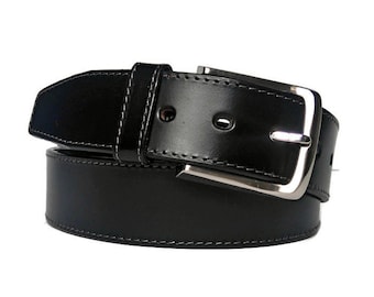 Mens Belt, Black leather Belt ,Leather Belt , Belt Handmade, Minimalist, Casual Belt, Belt for Jeans, Full grain leather