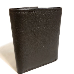 Trifold Leather Wallet for Men Handmade with  Genuine leather, Slim wallet  For Credit Cards  , Brown wallet.